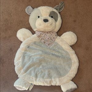 Plush Dog Play Mat - Cream and Gray